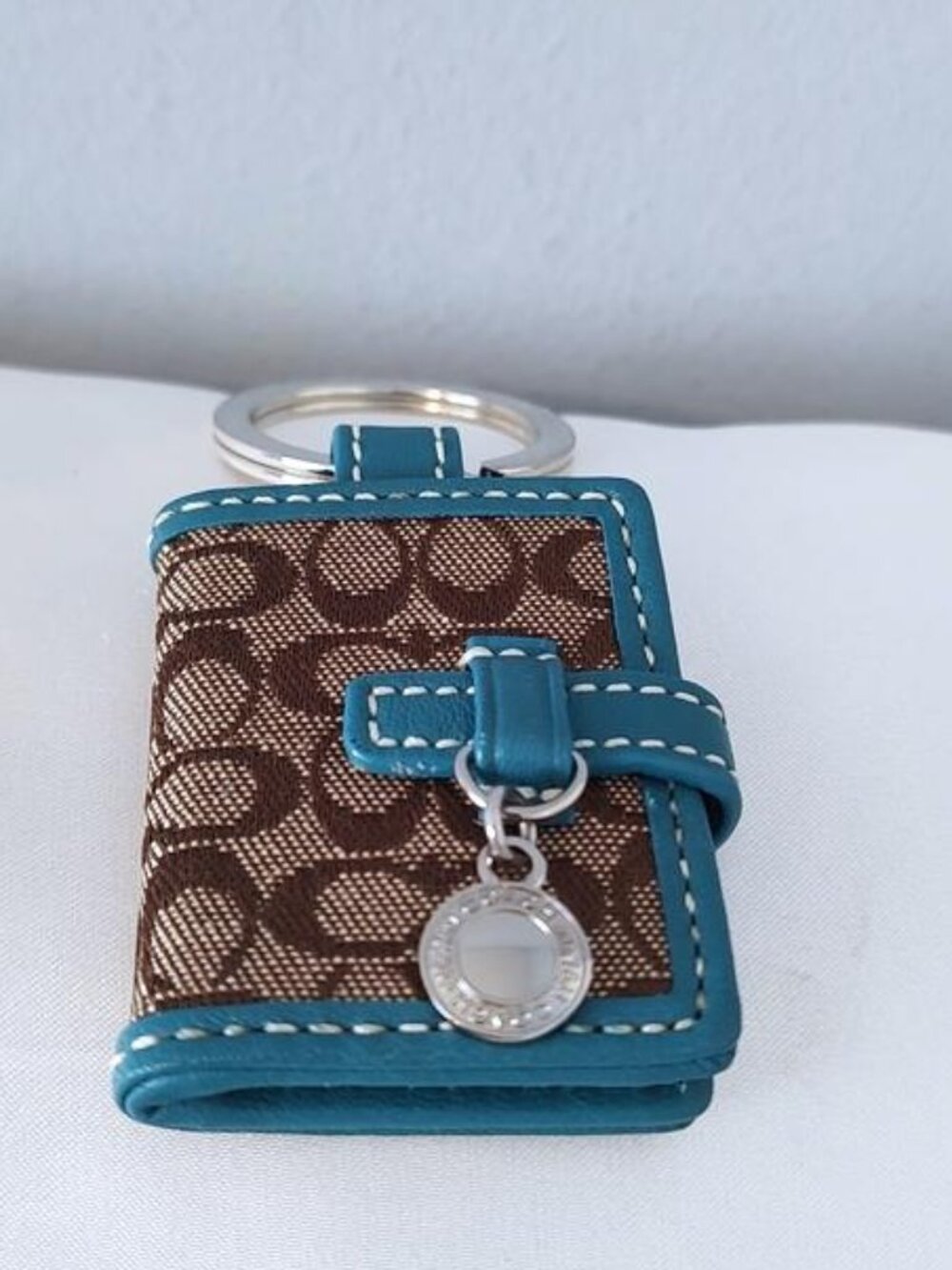 Coach Y2K photo album key fob charm photobook vintage HTF EUC